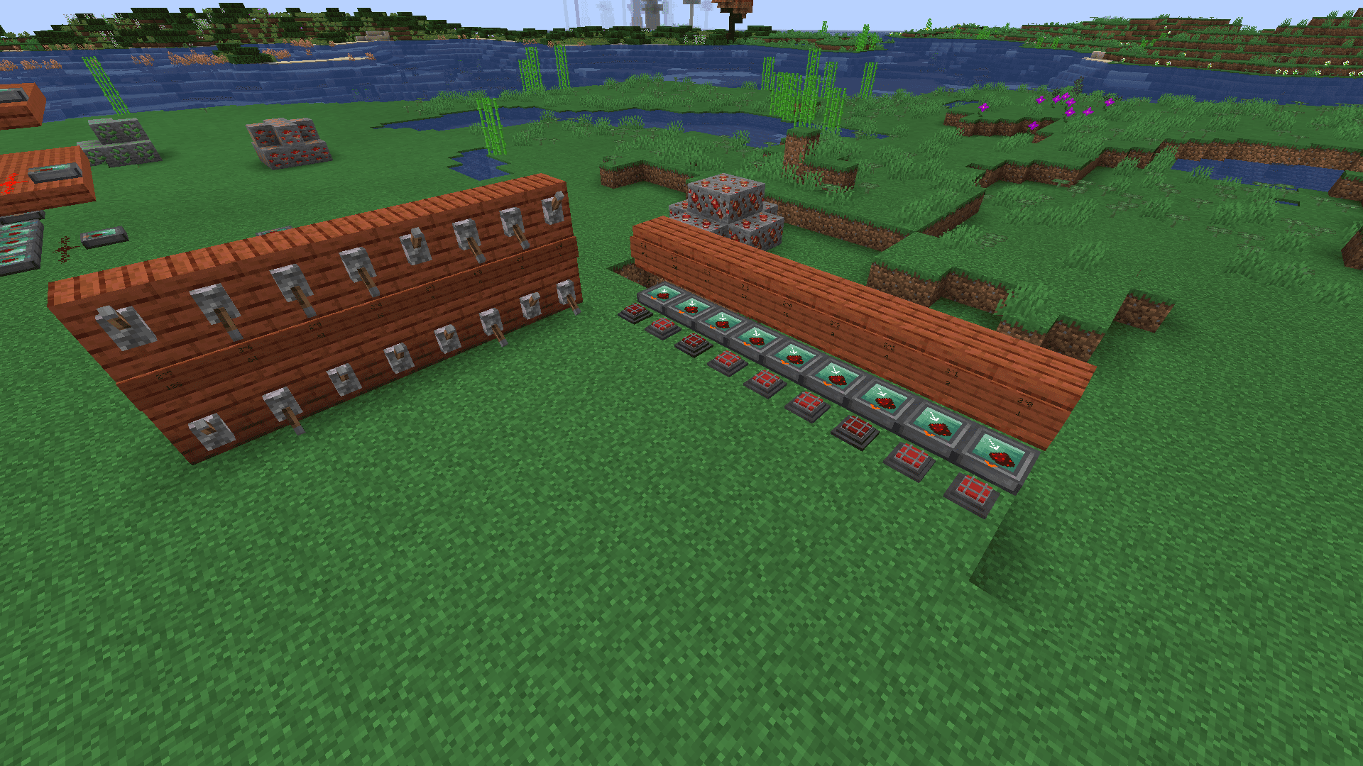 Minecraft 8 Bit Adder