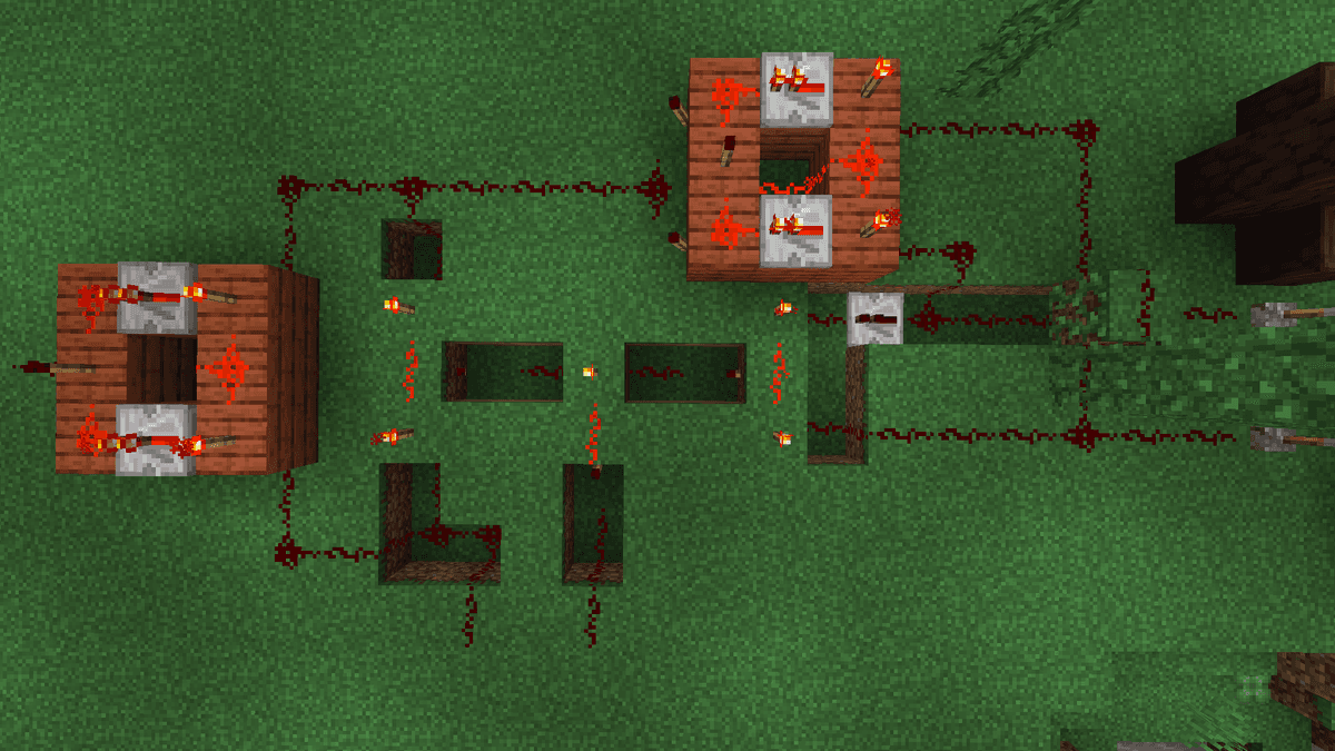 Minecraft 8 bit Adder with Redstone